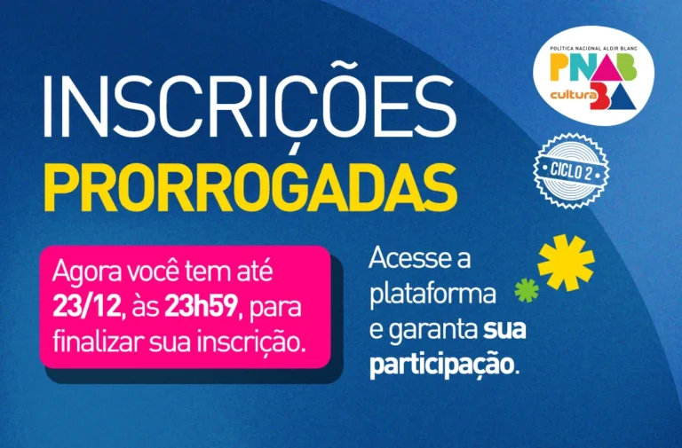 Última Chamada: Entrega de Projetos para o Aldir Blanc 2 na Bahia se Encerram Hoje à Noite Última Chamada: Entrega de Projetos para o Aldir Blanc 2 na Bahia se Encerram Hoje à Noite