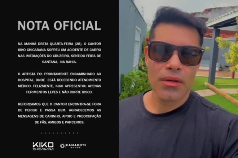 Acidente do Cantor Kiko da Chicabana: Ele Capotou o Carro na Bahia
