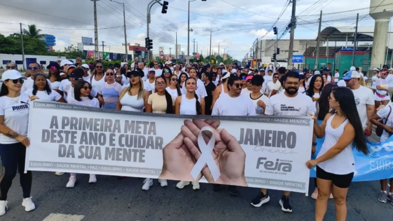 Caminhada em Feira de Santana Promove Conscientização sobre Saúde Mental no Janeiro Branco