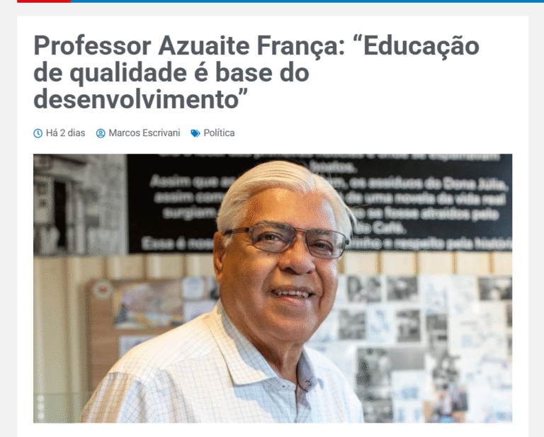 Educação em Foco: Vice-Presidente do CPP Abre Debate em Publicação