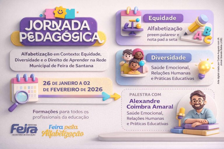 Jornada Pedagógica de Feira de Santana: Promovendo Alfabetização e Equidade no Ensino Jornada Pedagógica de Feira de Santana: Promovendo Alfabetização e Equidade no Ensino