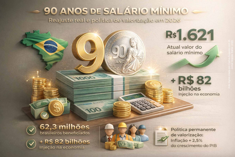 Salário Mínimo Completa 90 Anos com Reajuste e Valorização pelo Governo Lula Salário Mínimo Completa 90 Anos com Reajuste e Valorização pelo Governo Lula
