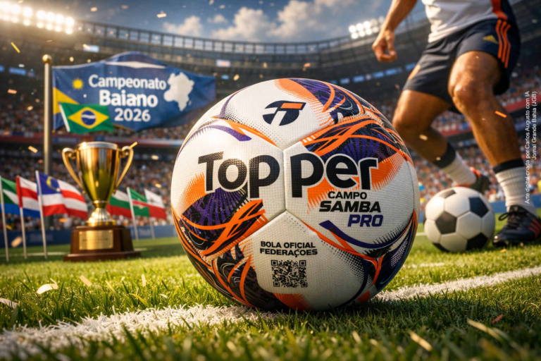 Topper Lança Bola Oficial para o Campeonato Baiano 2026 e Reforça Sua Presença no Futebol Brasileiro