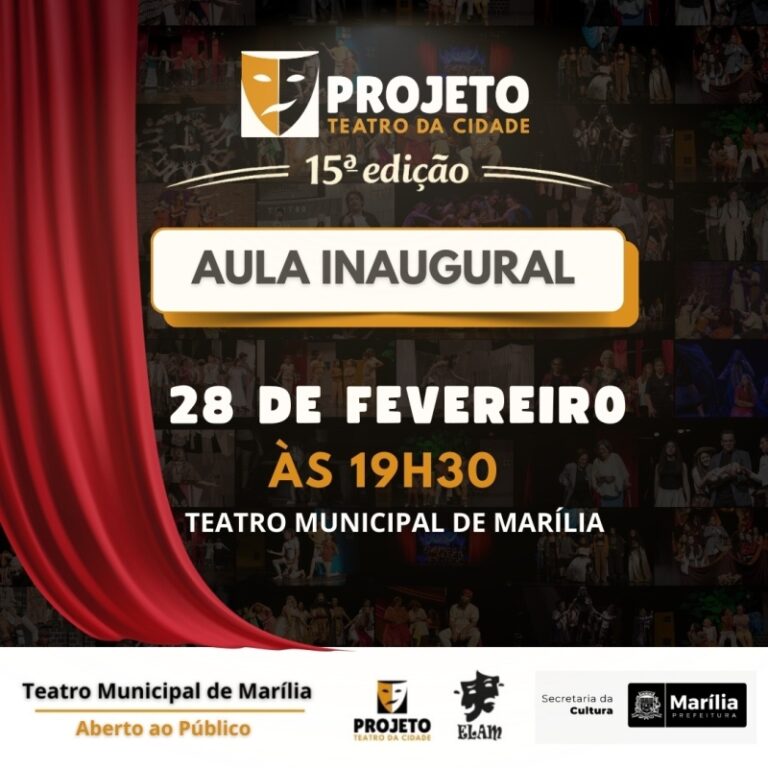 Aula Inaugural do Projeto Teatro da Cidade: Um Novo Capítulo na Cultura de Marília