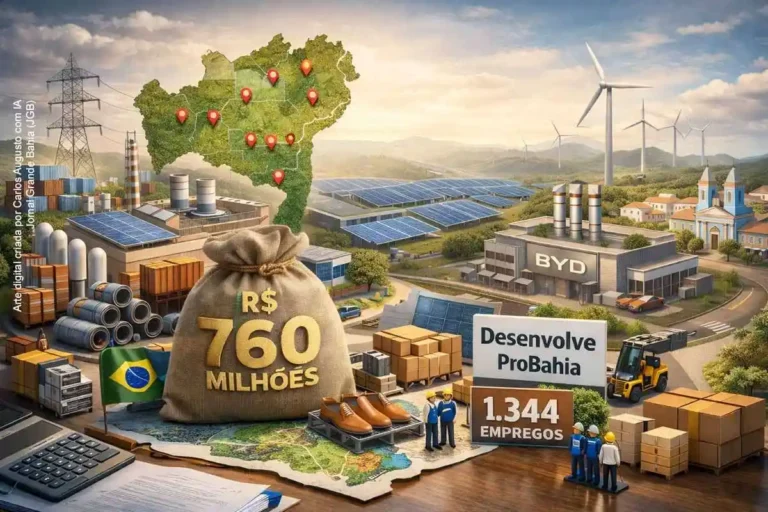 Bahia Investirá R$ 760 Milhões e Criará 1.344 Empregos até 2026