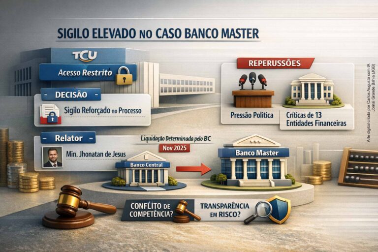 Elevado Sigilo em Processo do TCU sobre Banco Central e Banco Master Gera Conflitos Políticos e Seto