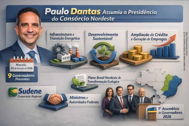 Integração Regional é Destaque na Posse de Paulo Dantas como Presidente do Consórcio Nordeste