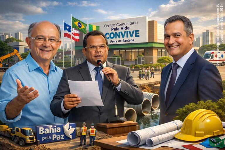 Prefeito José Ronaldo e Ministro Rui Costa Anunciam Novas Obras em Feira de Santana