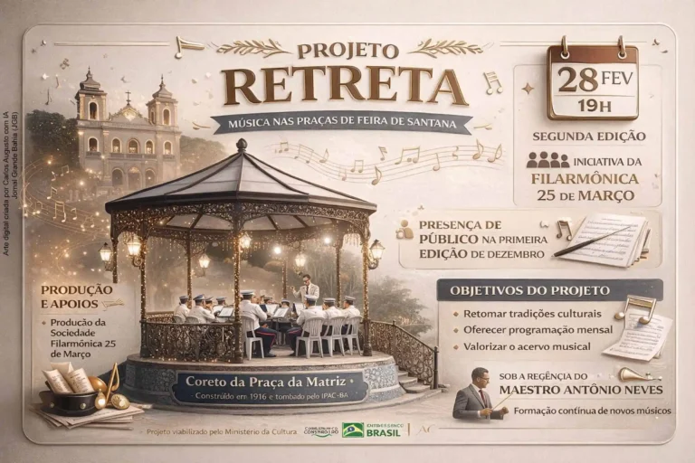 Projeto Retreta Revitaliza Tradição Musical em Feira de Santana em 2026
