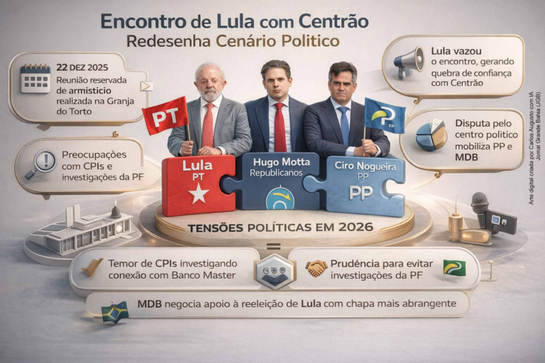 Reunião entre Lula, Centrão e MDB Transforma Cenário Político para 2026