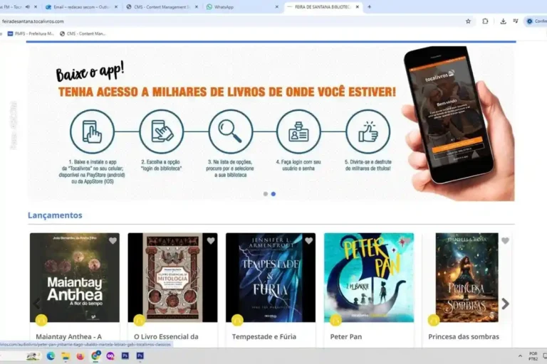 Biblioteca Digital de Feira de Santana: Acesso Gratuito a Mais de 110 Mil Títulos