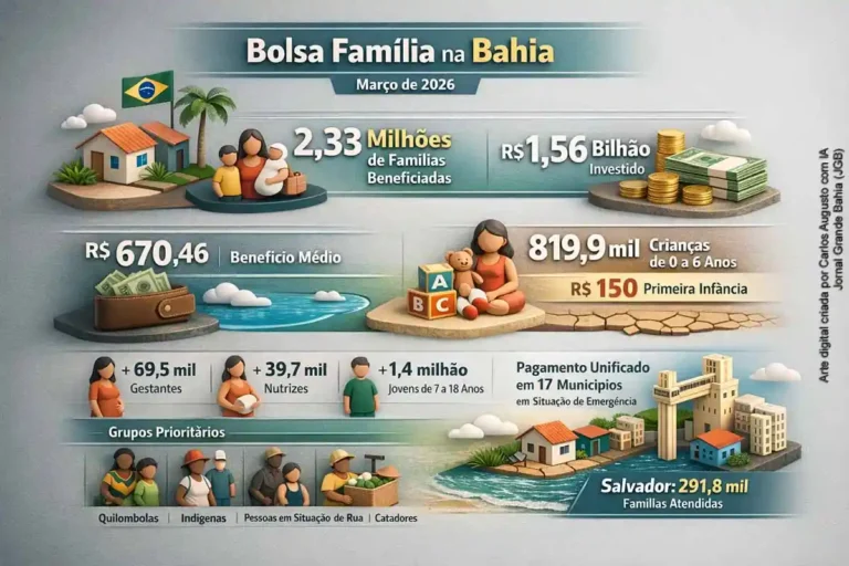 Bolsa Família: R$ 1,5 Bilhão Injetados na Economia da Bahia em Março de 2026