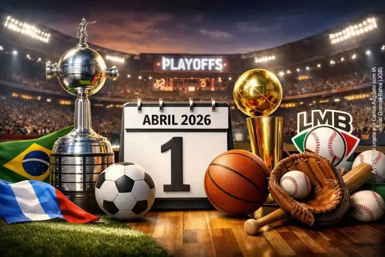 Calendário Esportivo de Abril de 2026: Libertadores, NBA e Beisebol em Foco