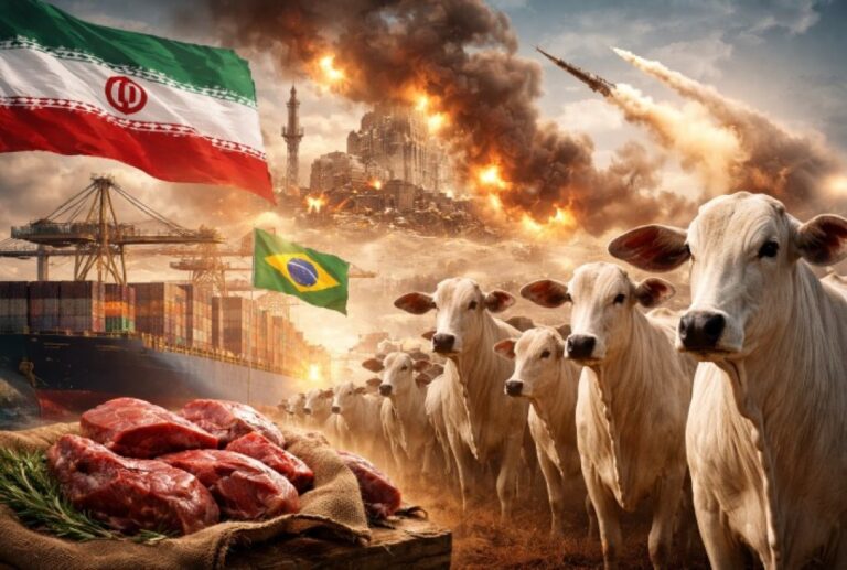Guerra no Irã Impacta Exportações de Carne Bovina e Alerta o Agronegócio Brasileiro