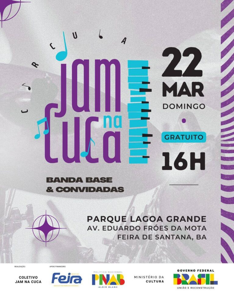 Reunião Musical: Jam na CUCA Retorna à Lagoa Grande em Feira de Santana Reunião Musical: Jam na CUCA Retorna à Lagoa Grande em Feira de Santana