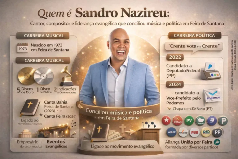 Sandro Nazireu: O Cantor e Compositor que Une Música e Política em Feira de Santana