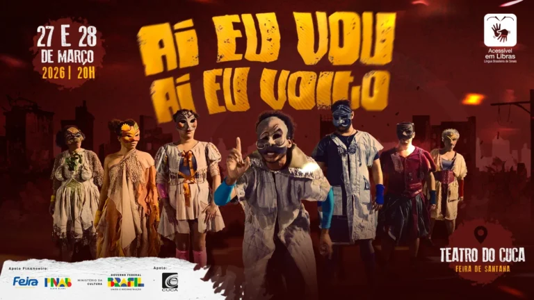 Teatro do Cuca Recebe Espetáculo 'Aí Eu Vou, Aí Eu Volto' nos Dias 27 e 28 de Março