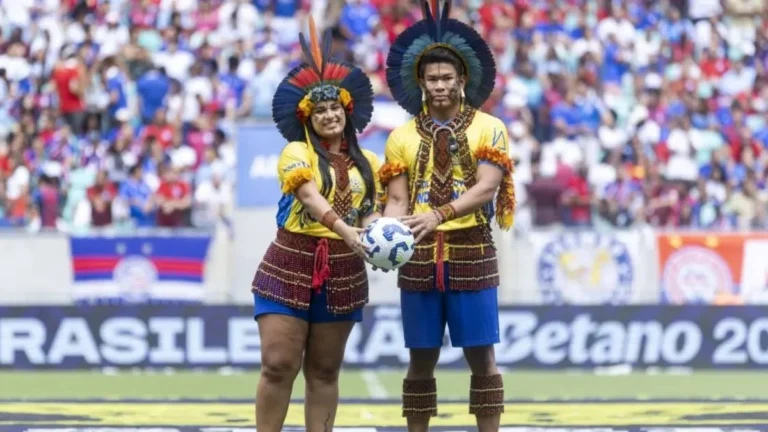 Bahia Promove Ações em Apoio aos Povos Indígenas Durante Jogo Contra o Flamengo