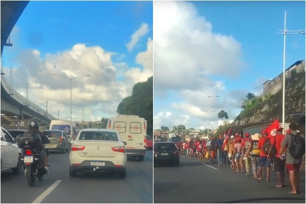 Congestionamentos em Salvador: Marcha do MST Interrompe Tráfego na BR-324 e Avenidas Locais Congestionamentos em Salvador: Marcha do MST Interrompe Tráfego na BR-324 e Avenidas Locais