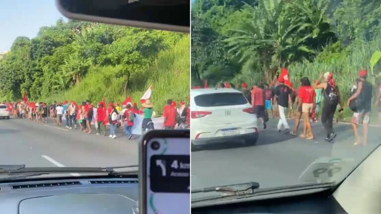 Manifestação do MST em Salvador: Lentidão na BR-324 e Luta pela Reforma Agrária