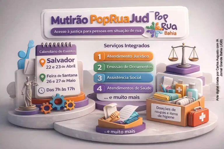 Mutirão PopRuaJud Bahia: Justiça para Todos em Feira de Santana e Salvador
