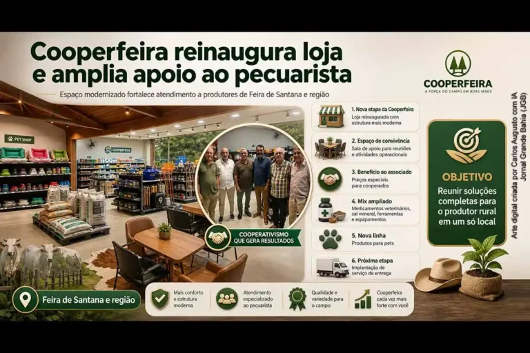 Cooperfeira Reabre Loja em Feira de Santana: Novos Serviços para Pecuaristas e Produtores Rurais