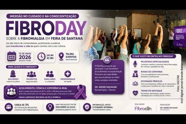 FibroDay 2026 em Feira de Santana: Inscrições Abertas para Evento sobre Fibromialgia