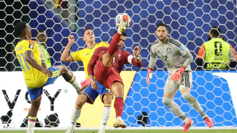 Cristiano Ronaldo em atuação discreta no empate com Colômbia; Congo avança pela primeira vez na Copa