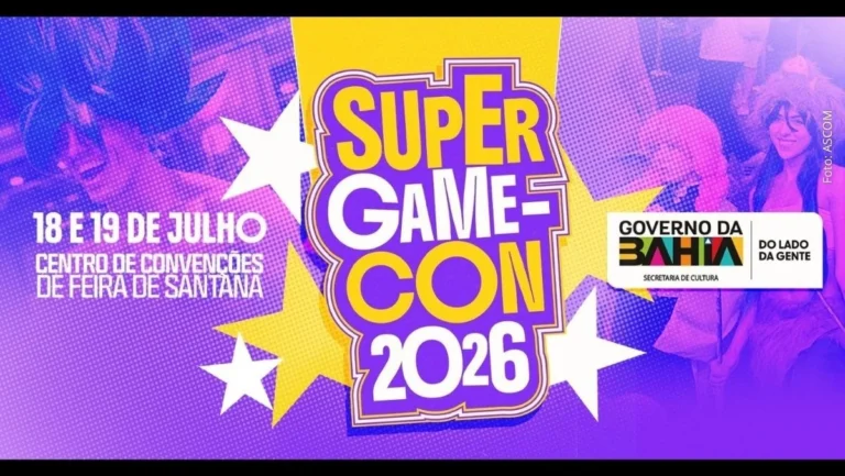 Super Game-Con 2026 em Feira de Santana reúne games e cultura pop com programação imperdível