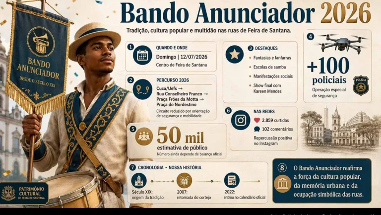 Bando Anunciador 2026 em Feira de Santana: Celebração e Cultura Popular nas Ruas Bando Anunciador 2026 em Feira de Santana: Celebração e Cultura Popular nas Ruas