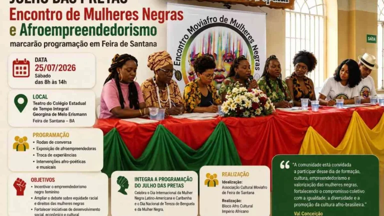 Julho das Pretas em Feira de Santana: Encontro de Mulheres Negras e Afroempreendedorismo Julho das Pretas em Feira de Santana: Encontro de Mulheres Negras e Afroempreendedorismo