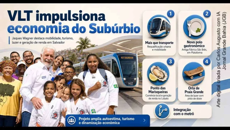 Como o VLT de Salvador vai impulsionar a economia do Subúrbio com lazer e comércio Como o VLT de Salvador vai impulsionar a economia do Subúrbio com lazer e comércio